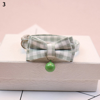 Karirana mašna Podesiva leptir mašna za pse Prekrasna ogrlica Božićni poklon za štence i mačke Dodaci za kućne ljubimce Ogrlica za kućne ljubimce Zvono