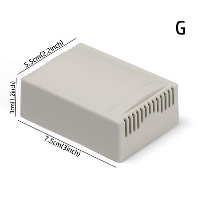 Ūdensnecaurlaidīgs korpusa instrumentu korpuss ABS plastmasas projekta kaste melnbalta uzglabāšanas korpusa korpusa kastes Elektroniskie piederumi