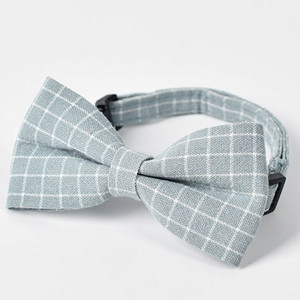 Britanski stil Karirana ogrlica Dodaci za pse Crvena Mornarsko Siva Ružičasta leptir mašna Dizajn Platnena ogrlica za male pse Pitbull Proizvodi za kućne ljubimce L