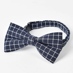 Britanski stil Karirana ogrlica Dodaci za pse Crvena Mornarsko Siva Ružičasta leptir mašna Dizajn Platnena ogrlica za male pse Pitbull Proizvodi za kućne ljubimce L