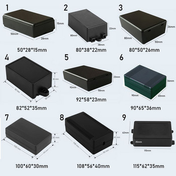 Αδιάβροχο ABS Πλαστικό Project Box Θήκη αποθήκευσης Περίβλημα Θήκη οργάνων Μαύρο Κουτί περίβλημα Ηλεκτρονικά Αναλώσιμα Υψηλής Ποιότητας