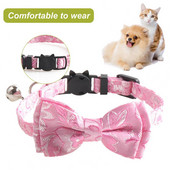 Dugotrajna ogrlica za mačiće Jednostavna za nošenje Sigurna ogrlica za mačke Mašnice za ogrlicu za mačiće sa zvonom