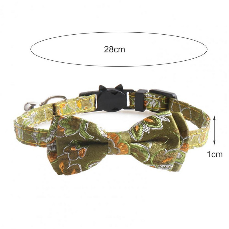 Dugotrajna ogrlica za mačiće Jednostavna za nošenje Sigurna ogrlica za mačke Mašnice za ogrlicu za mačiće sa zvonom