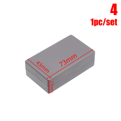 1Gb melns ABS plastmasas korpusa instrumentu korpuss ūdensnecaurlaidīgs elektronisks projekta kastes uzglabāšanas korpusa korpuss elektrības padeve