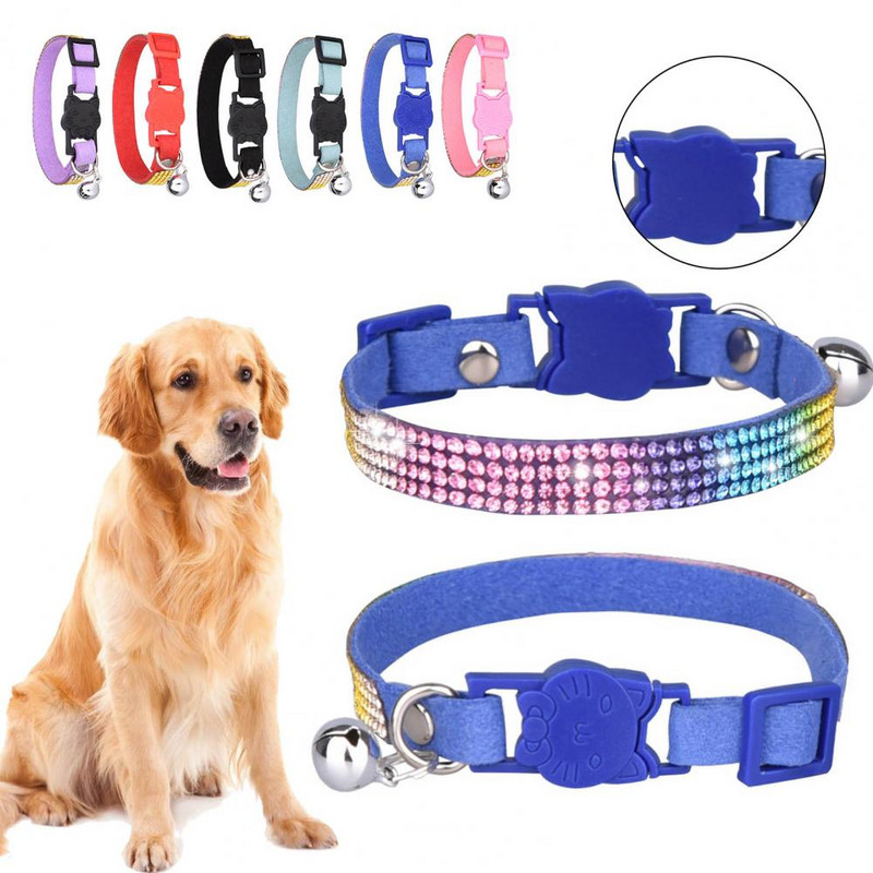 Ogrlica za pse Fine izrade Ogrlica za kućne ljubimce Podesiva ukrasna prekrasna ogrlica za kućne ljubimce Dodatak za vrat sa zvonom