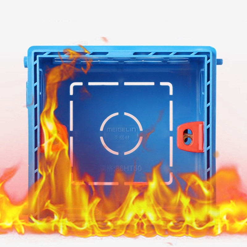 Kutija za ugradnju u utičnicu Bijela 86 tipa Zidna jednostruka razvodna kutija Prekidač Zaštitna kutija Baza prekidača