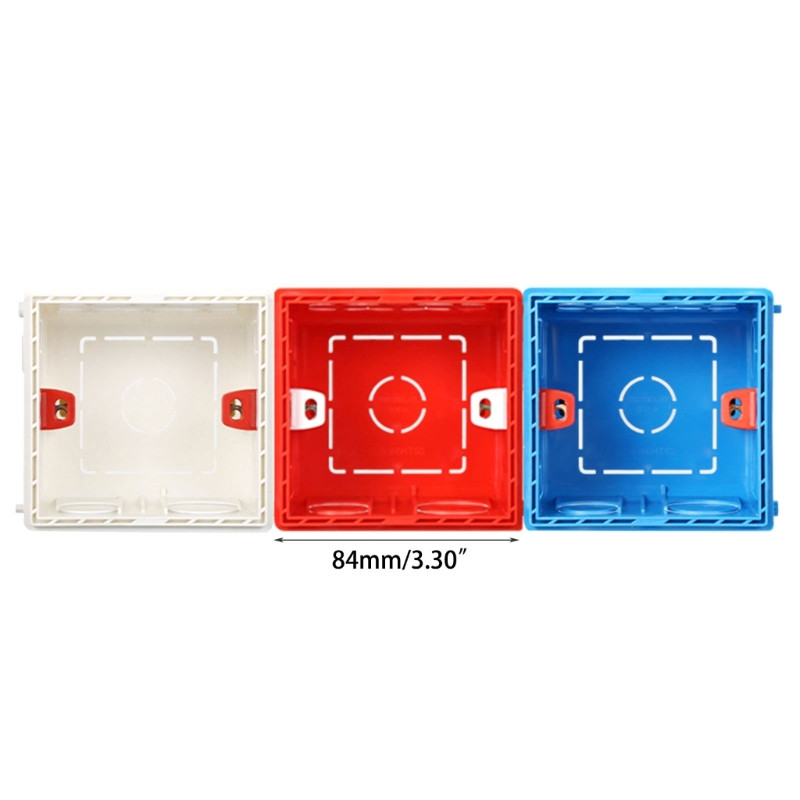 Kutija za ugradnju u utičnicu Bijela 86 tipa Zidna jednostruka razvodna kutija Prekidač Zaštitna kutija Baza prekidača