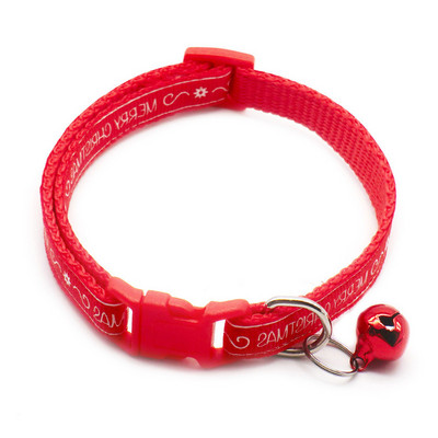 Jauna Ziemassvētku brīvdienu kaķa kaklasiksna ar regulējamu kakla siksnu kucēnu kaķēnu čivavas kaklasiksnas ar zvaniņu skaņas mājdzīvniekiem kaklarotas piederumi