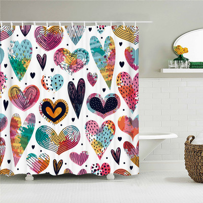 Crtani alpaka mačka slon zavjese za tuširanje za djecu Vodootporna poliesterska tkanina Kompleti kupaonskih dodataka Dekoracija paravana za kadu