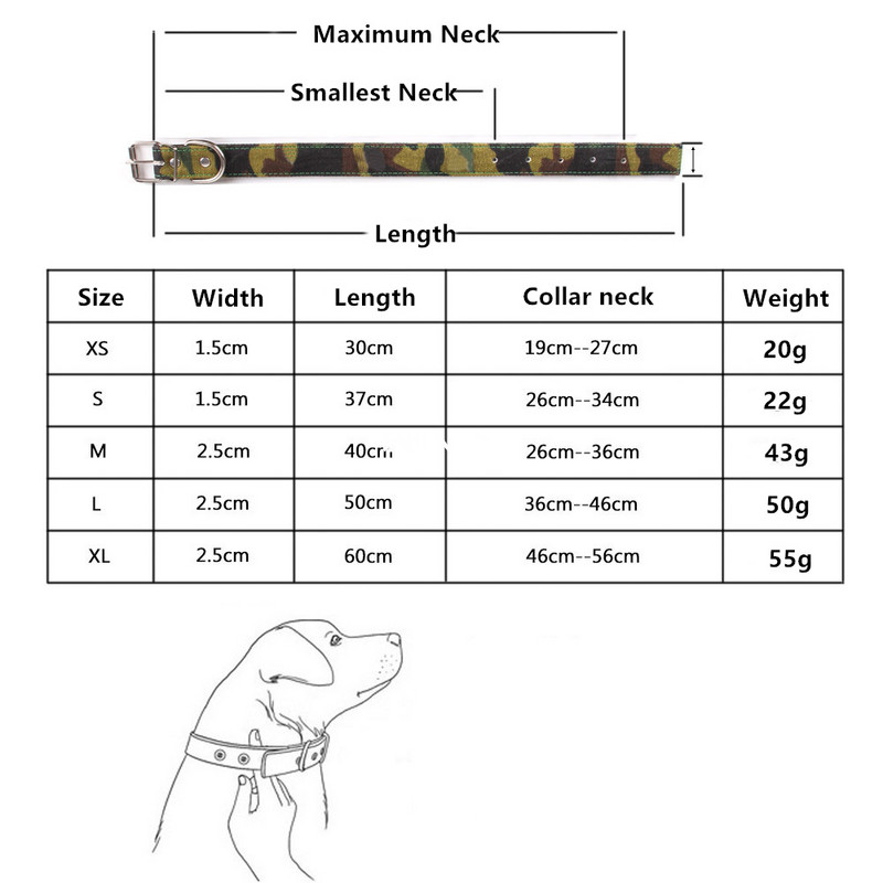 Popularna rasprodaja, modna najlonska odjeća, kamuflažna ogrlica za pse, podesiva ogrlica za štene, mačku za srednje velike pse, pribor za kućne ljubimce