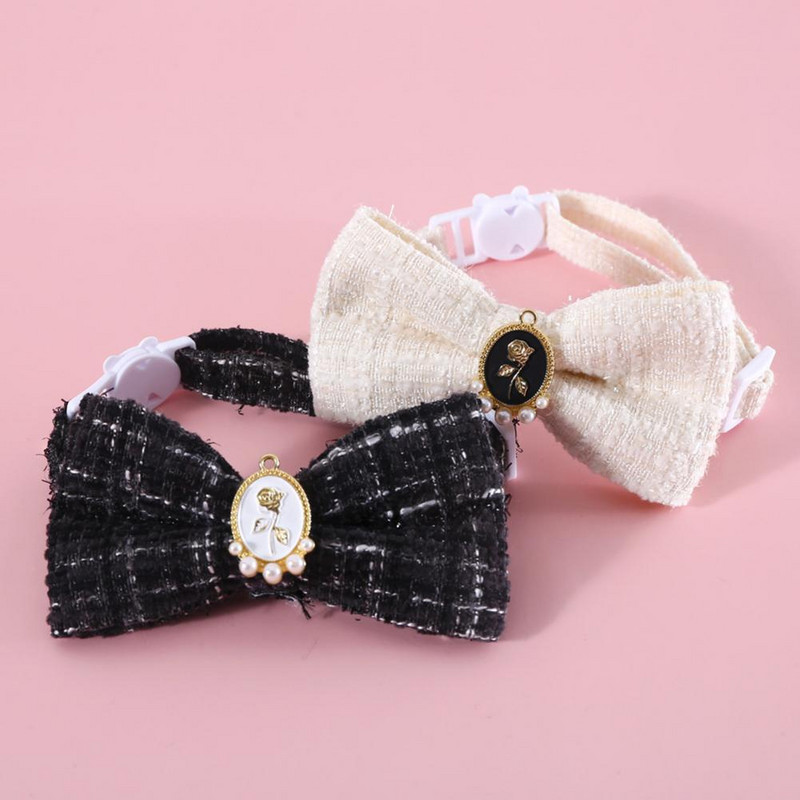 Izdržljiva pletena ukrasna lagana leptir mašna za kućne ljubimce oko vrata za štene