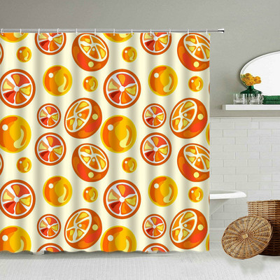 Zavjesa za tuširanje, biljka tropskog voća, crtani film, lubenica, jagoda, ananas, boja trešnje, kreativni vodootporni zaslon za kupaonicu