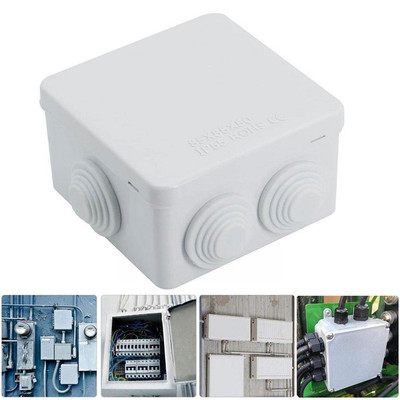 Fehér Abs műanyag ház csatlakozódoboz Ip55 vezetékek kábel esőálló doboz porálló doboz vízálló csatlakozó barkácscsatlakozó Ou K9b4