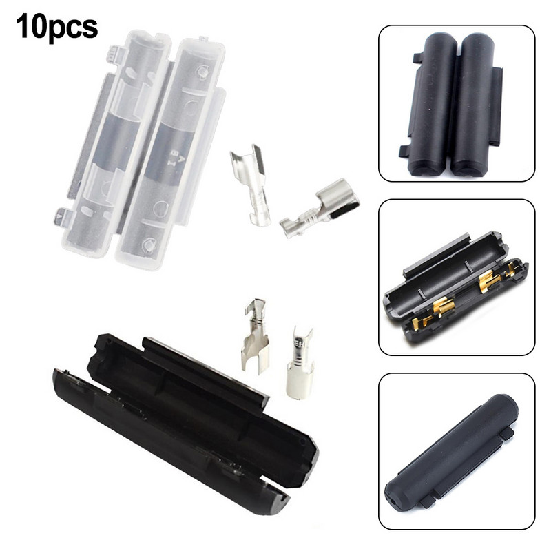 10kom linijski držač osigurača Kit 6x30mm držač osigurača Crimp Peanut Flip Shell Push Fit Tip Bike Quad Visokokvalitetni držač osigurača