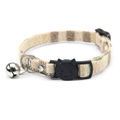 Personalizirane ogrlice s kopčom za mačke za pse Lagano ružičasto Izdržljiva ogrlica za mačke za kućne ljubimce Pamučna meka ogrlica za mačke Dodaci za povodac