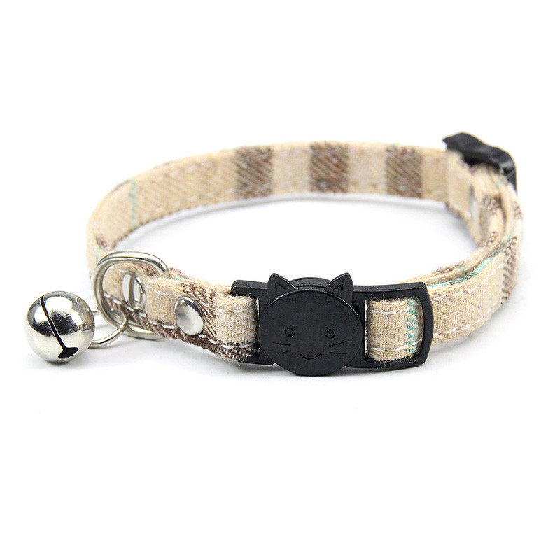 Personalizirane ogrlice s kopčom za mačke za pse Lagano ružičasto Izdržljiva ogrlica za mačke za kućne ljubimce Pamučna meka ogrlica za mačke Dodaci za povodac