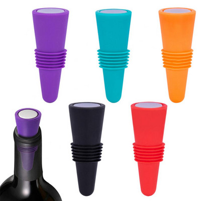 Set dopuri pentru sticle de vin din silicon Accesorii pentru whisky Capac pentru sticla de șampanie bere rezistentă la scurgeri Capac de plută de vin Accesorii pentru bar
