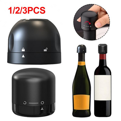 1/2/3 buc dopuri de vin roșu reutilizabile cu vid, set de dopuri pentru sigilarea sticlelor de șampanie, dop pentru dop de vin, instrumente de bar