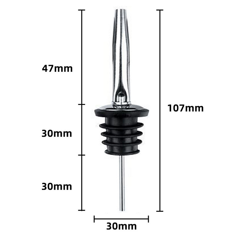 1/2/3 vnt nerūdijančio plieno gėrimų vyno kokteilių pylimo dozatorius Alkoholio kiekybinio gėrimo pilstymo prietaisas namų baro priedai