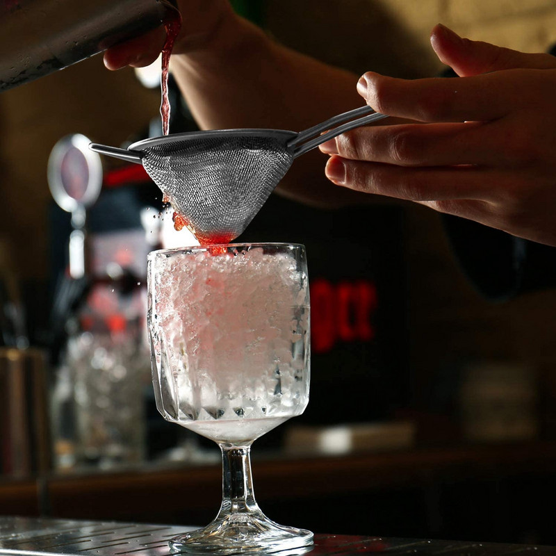 304 конусовидна цедка за коктейли от неръждаема стомана за бира, сок, цедки за кафе, масло, инструменти за бар, фина мрежеста цедка за лъжица за коктейли