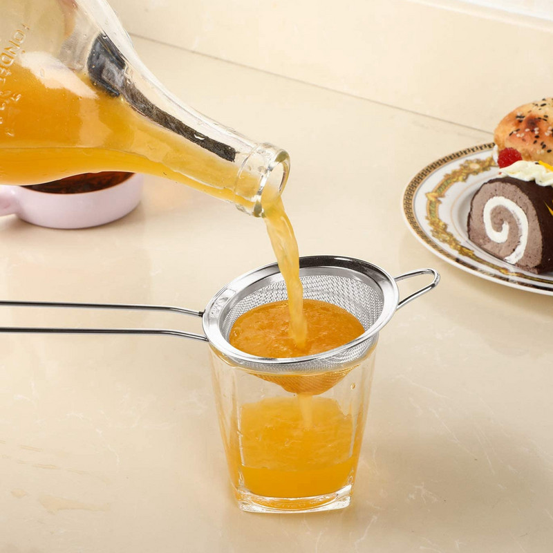 304 конусовидна цедка за коктейли от неръждаема стомана за бира, сок, цедки за кафе, масло, инструменти за бар, фина мрежеста цедка за лъжица за коктейли