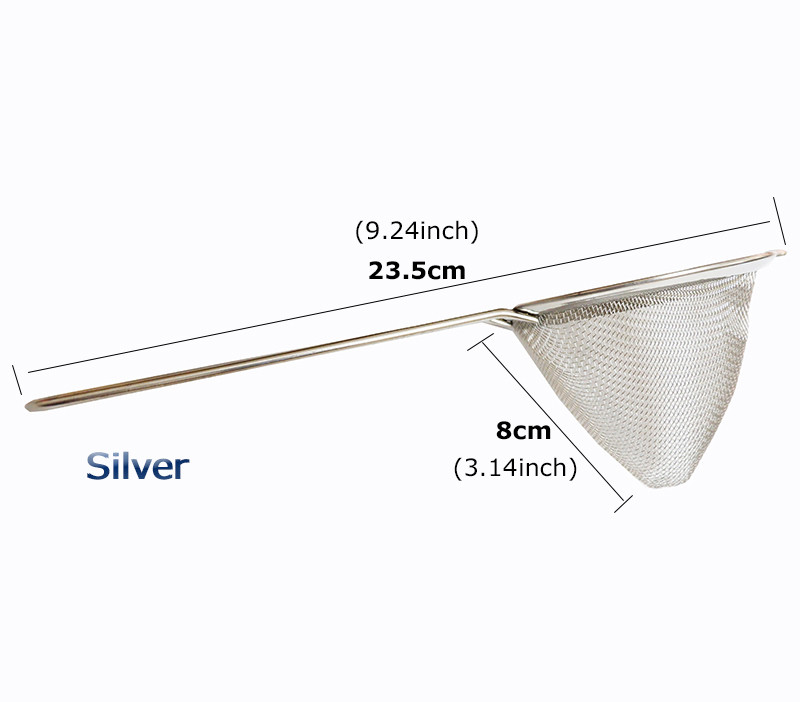 Цедка за коктейл бар Цедка с фина мрежа Конусовидна цедка от неръждаема стомана Премиум мрежеста конична цедка за коктейли