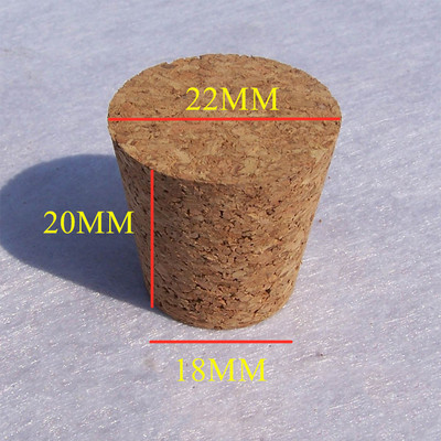 Конична стъклена запушалка за домашно варено вино Бутилка за бира Бутилка за пудинг Дъбов корк Контейнер за пудинг Дървена капачка Капачка за капаци 8-50 мм Пазител на капачки за бутилки