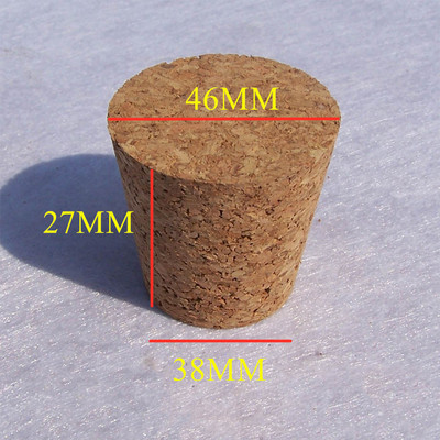 Конична стъклена запушалка за домашно варено вино Бутилка за бира Бутилка за пудинг Дъбов корк Контейнер за пудинг Дървена капачка Капачка за капаци 8-50 мм Пазител на капачки за бутилки