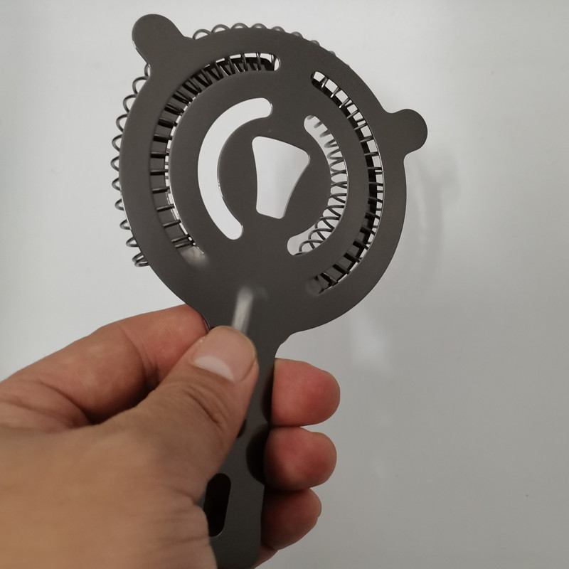 Juodas/auksinis koštuvas nerūdijančio plieno 4 spalvų strypo koštuvai Sidabriniai/rožiniai auksiniai sieteliai, kokteilių profesionalūs strypo įrankiai