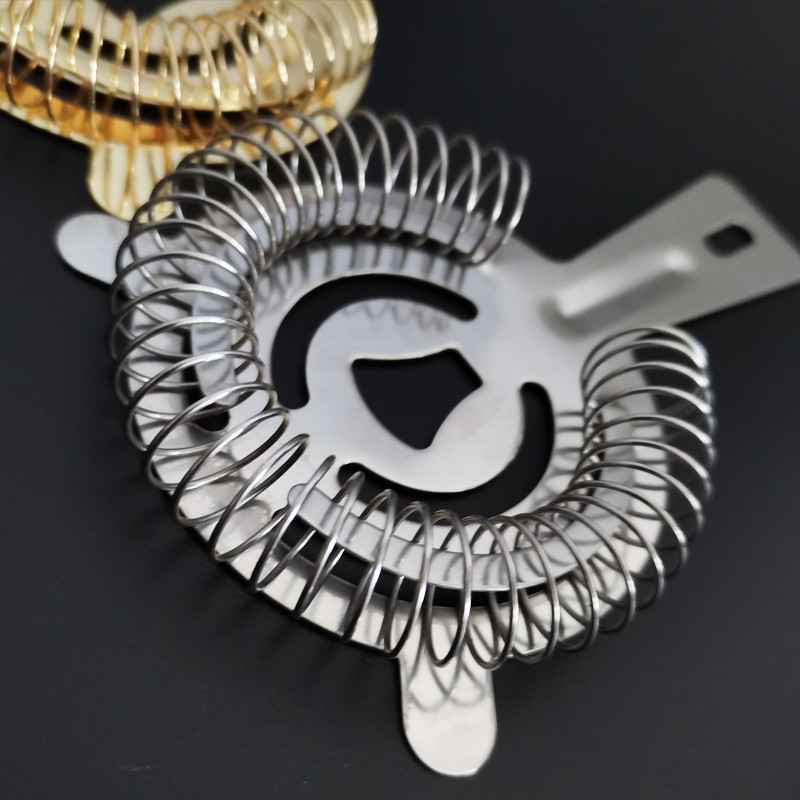 Juodas/auksinis koštuvas nerūdijančio plieno 4 spalvų strypo koštuvai Sidabriniai/rožiniai auksiniai sieteliai, kokteilių profesionalūs strypo įrankiai