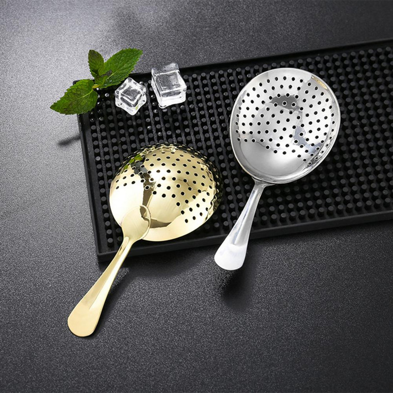 Julep Bar Strainer Цедка за коктейли от неръждаема стомана 304 Spoon Bar Sprung Cocktail Shaker Fast Drain Julep Strainer Bar Tools