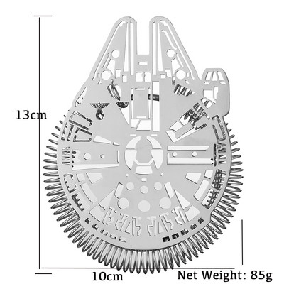 Цедка за коктейли Цедка Hawthorne с Ghost/Star Ship от неръждаема стомана