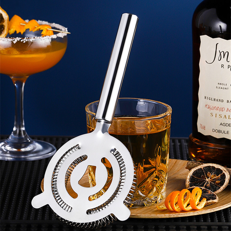 Karšta, naudinga nerūdijančio plieno kokteilių plaktuvo juosta ledo sietelis, viela, mišrių gėrimų barmeno profesionalūs įrankių juostos priedai