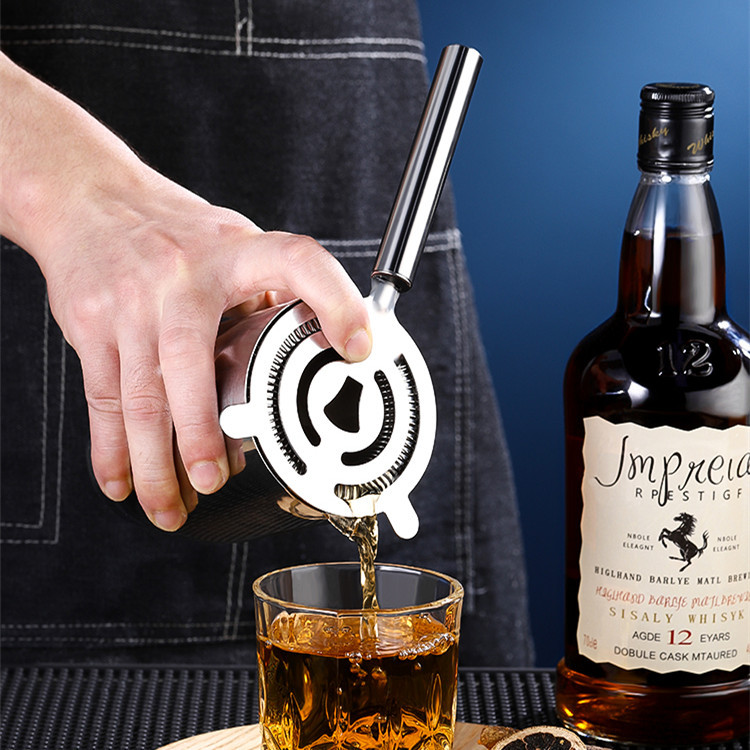 Karšta, naudinga nerūdijančio plieno kokteilių plaktuvo juosta ledo sietelis, viela, mišrių gėrimų barmeno profesionalūs įrankių juostos priedai