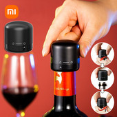 XIAOMI Dop pentru capac pentru sticla de vin roșu cu vid, dopul pentru sticla de șampanie sigilat cu silicon