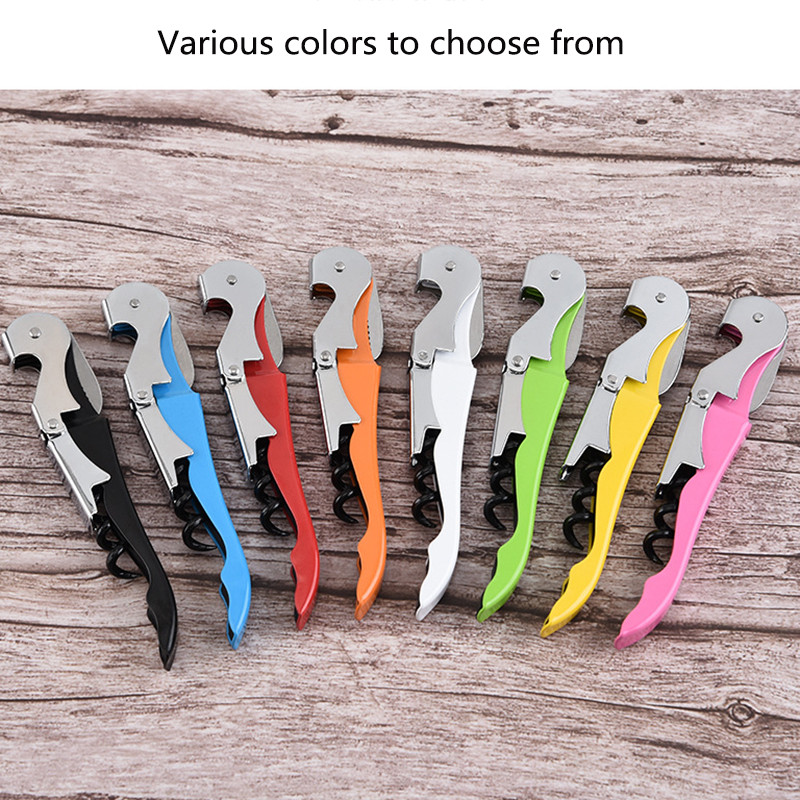 5 vnt. Daugiafunkciniai butelių atidarytuvai Spalvingi nerūdijančio plieno vyno kamštienos užsukami alaus kamštelio valiklis virtuvės prietaisų baro priedai