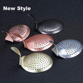 Mâner îndoit Julep Strainer Bar Filter pentru Cocktail Drink Barman Tool