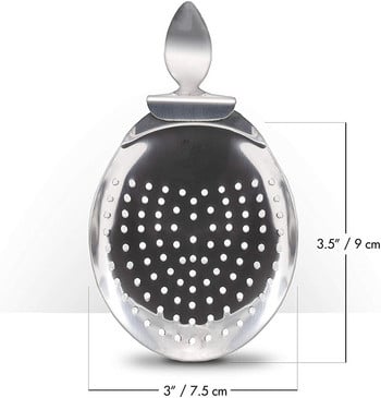 Извита дръжка Julep Strainer Бар Цедки за коктейлна напитка Инструмент за барман