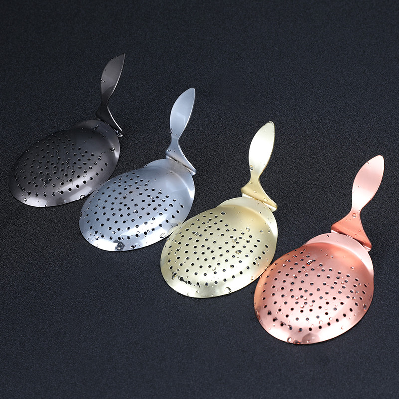 Mâner îndoit Julep Strainer Bar Filter pentru Cocktail Drink Barman Tool