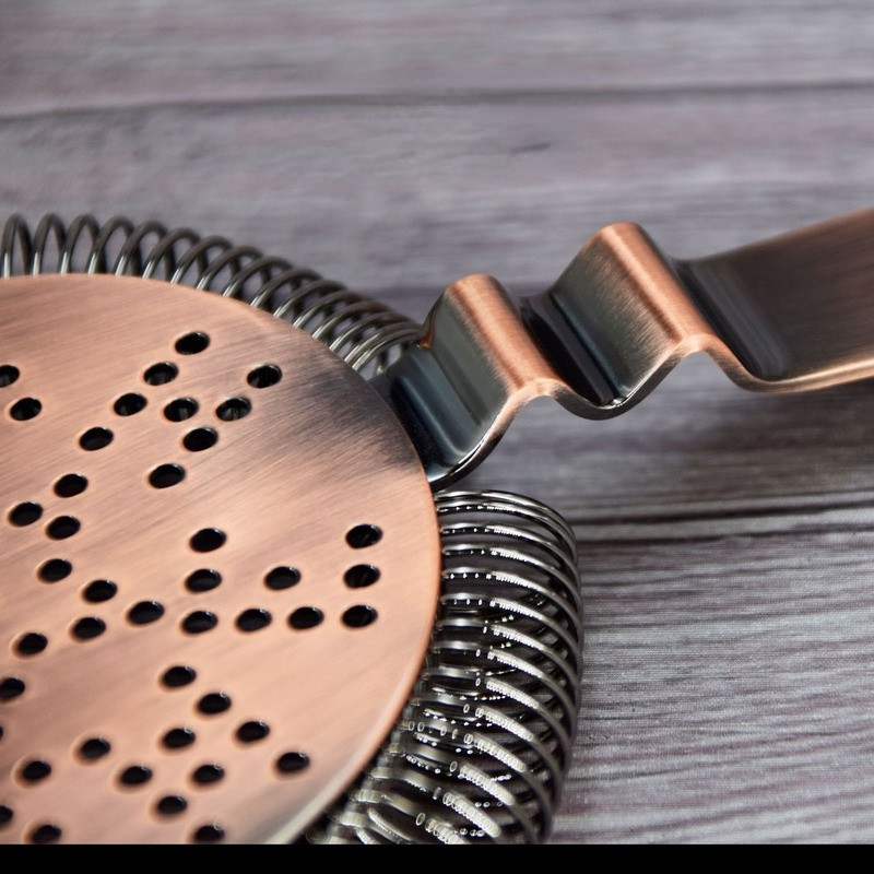 Agitator de cocktail Martini din oțel inoxidabil Accesorii pentru bar Unelte pentru barman Mâner îndoit dublu Filtru de bar pentru gheață de vin