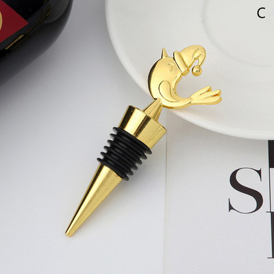 1PC Коледна серия Wine Stopper Bar Party Decoration Снежен човек Форма за поддържане на свежест Wine Champagne Stopper Bar Аксесоари