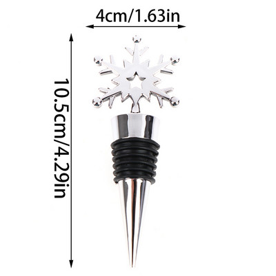 1PC Коледна серия Wine Stopper Bar Party Decoration Снежен човек Форма за поддържане на свежест Wine Champagne Stopper Bar Аксесоари