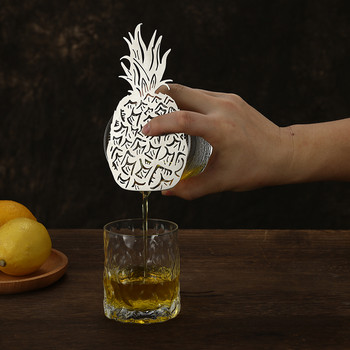 Δημιουργική σχεδίαση Σουρωτήρι για κοκτέιλ Σουρωτήρι από ανοξείδωτο ατσάλι Σχέδιο σε σχήμα τίγρης/ανανά