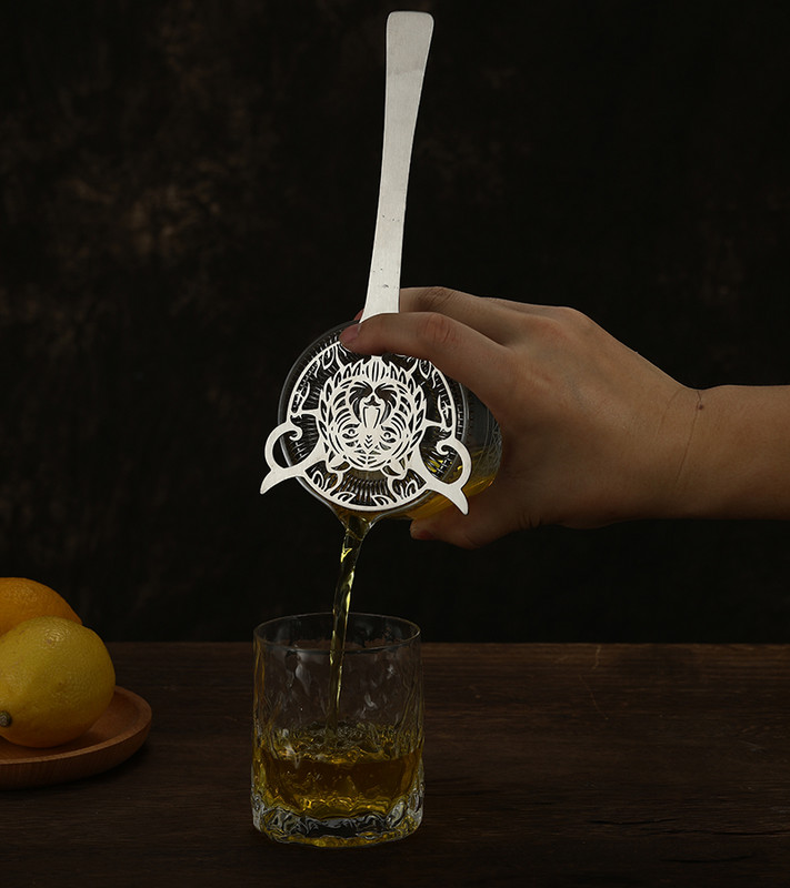 Kreativni dizajn Cjedilo za koktele Bar Cjedilo od nehrđajućeg čelika Dizajn u obliku tigra/ananasa
