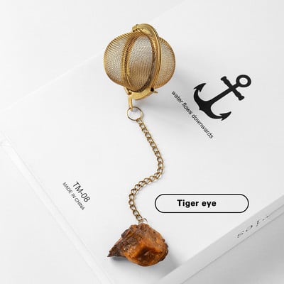 1PC Естествен кристал, необработен камък 304 злато от неръждаема стомана, филтър за чай, розов кварц, декорация, занаяти, лечебни рейки, подаръци, занаяти