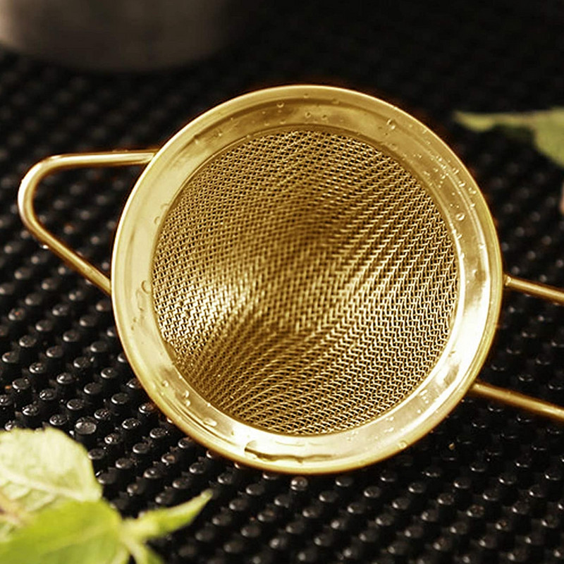 Ултра фина мрежеста цедка за коктейли с дълга дръжка Кухненски бар Мрежеста филтърна лъжица от неръждаема стомана За кафе Мляко Кисело мляко Масло Храна