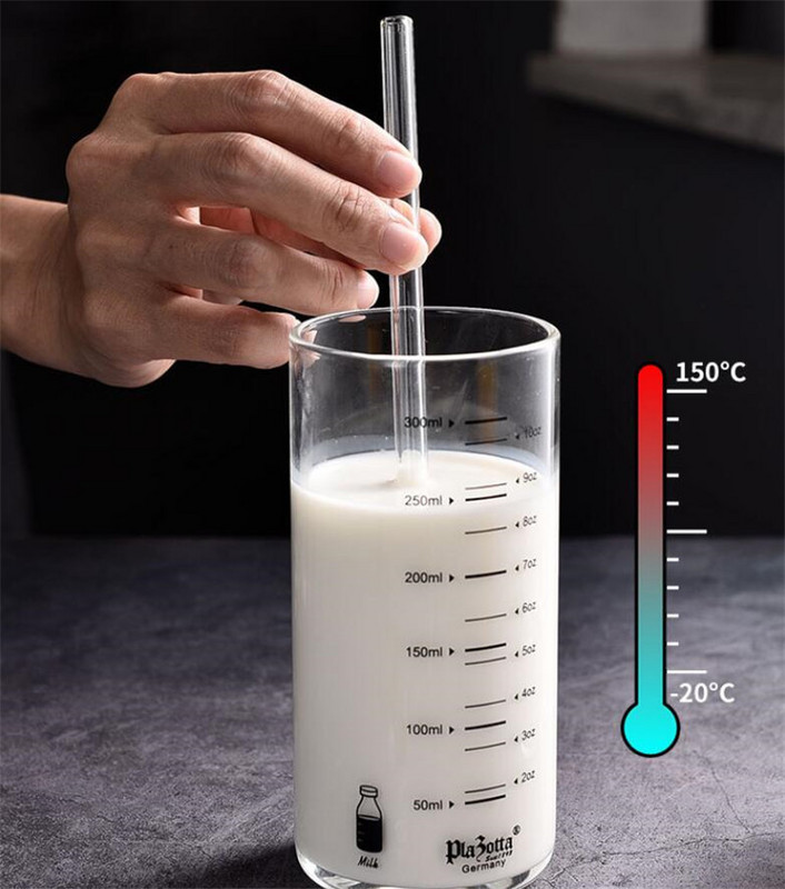 200 * 8 mm skaidraus stiklo šiaudeliai kokteiliams kokteiliams gėrimo šiaudeliai sveiki daugkartiniai ekologiški šiaudeliai gėrimų reikmenys