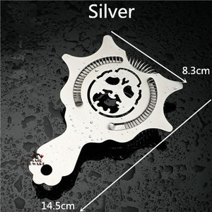 Filtru Cocktail Bar Placat cu cupru Placat cu aur Nouă strecurătoare pentru gheață Instrument pentru bar Argint/Cupru/Aur