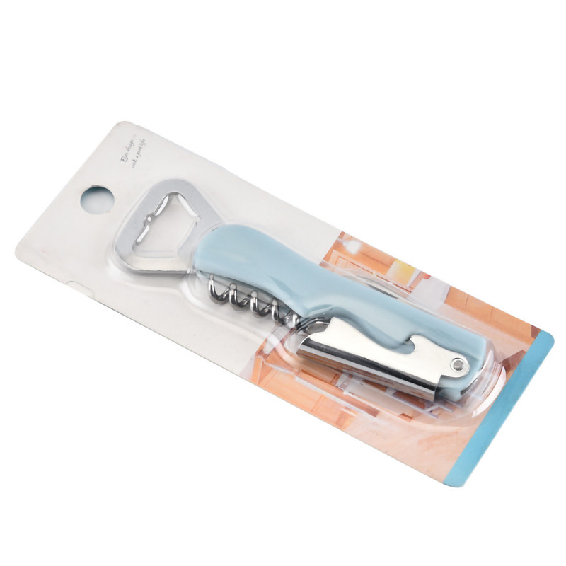 Отварачка за вино, тирбушон от неръждаема стомана, сгъваема многофункционална отварачка за капачки за бутилки за бира