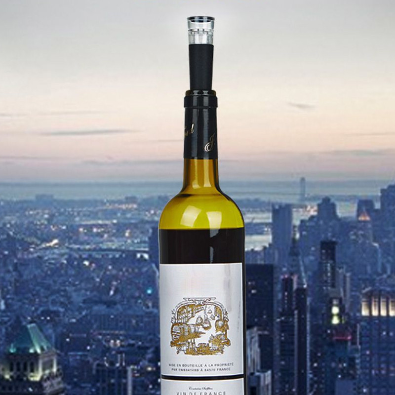 Коледна запушалка за бутилка вино Въздушна помпа Консерватор за вино Вакуумно запечатана запушалка Запушалка за бутилка Аксесоари за вино Бар инструменти за Нова година